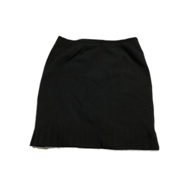 K. C. Spencer Black Blue Stripe Pleated Pencil Skirt Size 18 - Picture 2 of 5